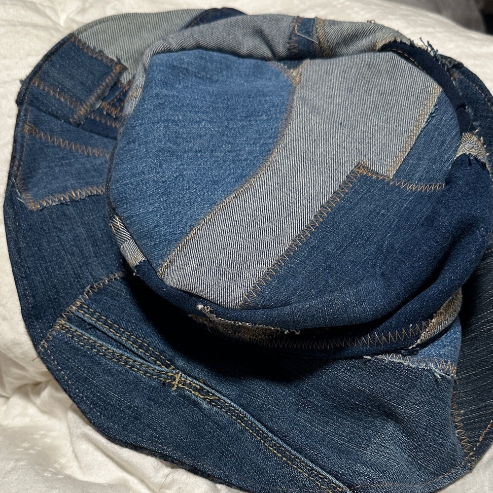 Denim Patchwork Bucket Hat - image 2
